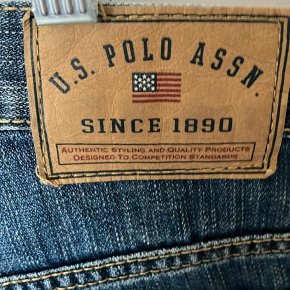 US Polo Assn: Men's Blue Baggy Denim Shorts- 33 - Picture 9 of 11